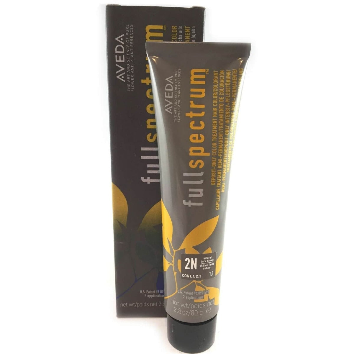 Aveda Color Full Spectrum Demi-Permanent 2N Natural Dark Brown 2.8 oz