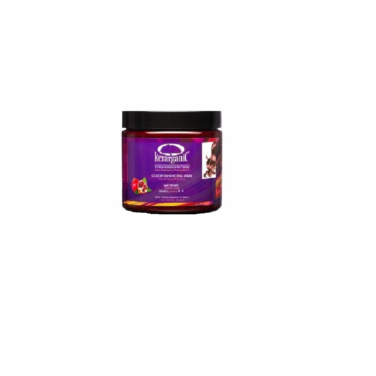 Kerarganic Color Enhancing Mask Lush Brown 16 oz