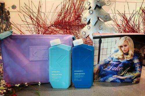 Kevin Murphy Take Away SET Repair Wash & Rinse 8oz With a Cosmetics Bag