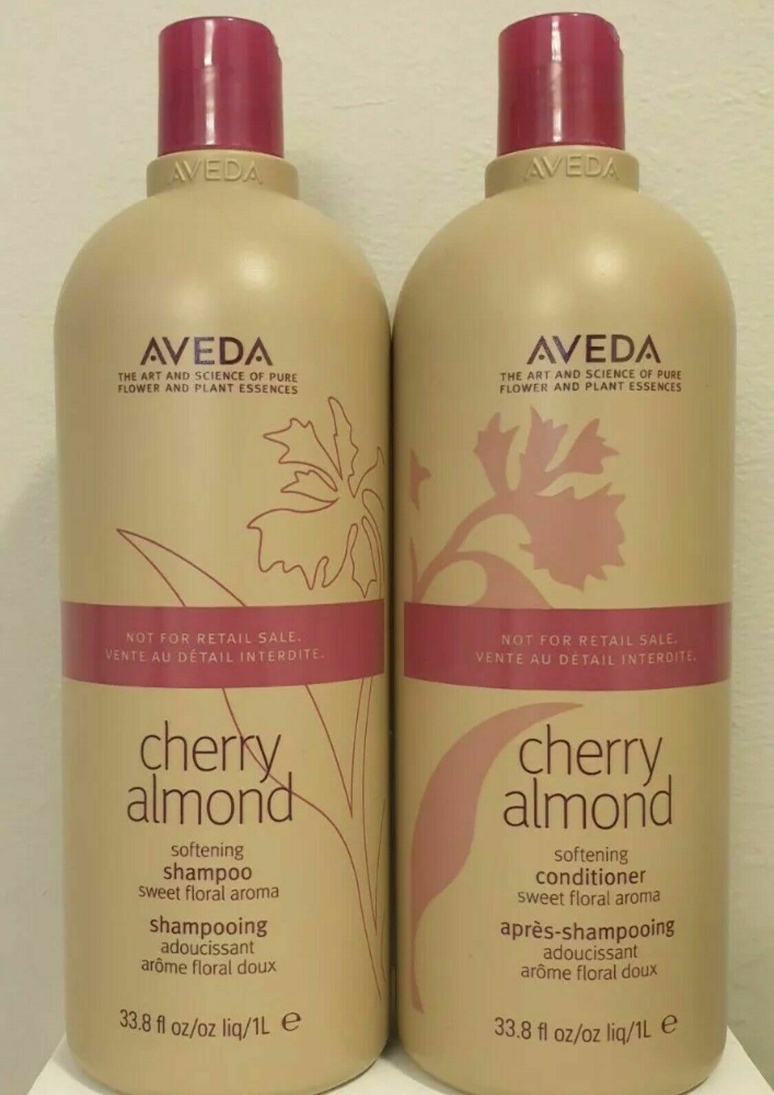 Aveda Cherry Almond Shampoo & Conditioner 33.8 oz SET BB