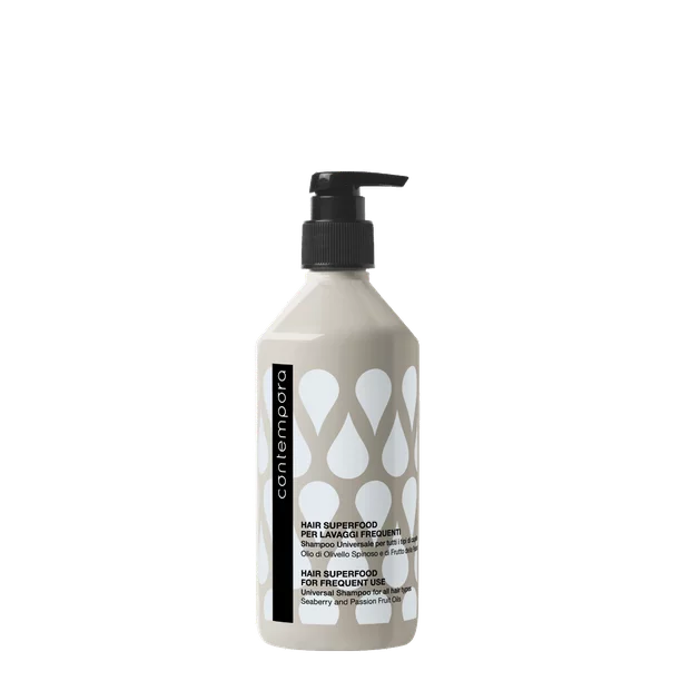 CONTEMPORA Hair Superfood Universal Shampoo for Frequent Use 500ml By Barex Italiana