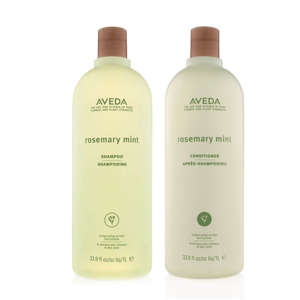 Aveda Rosemary Mint Shampoo & Conditioner Liter Duo (33.8 oz each)