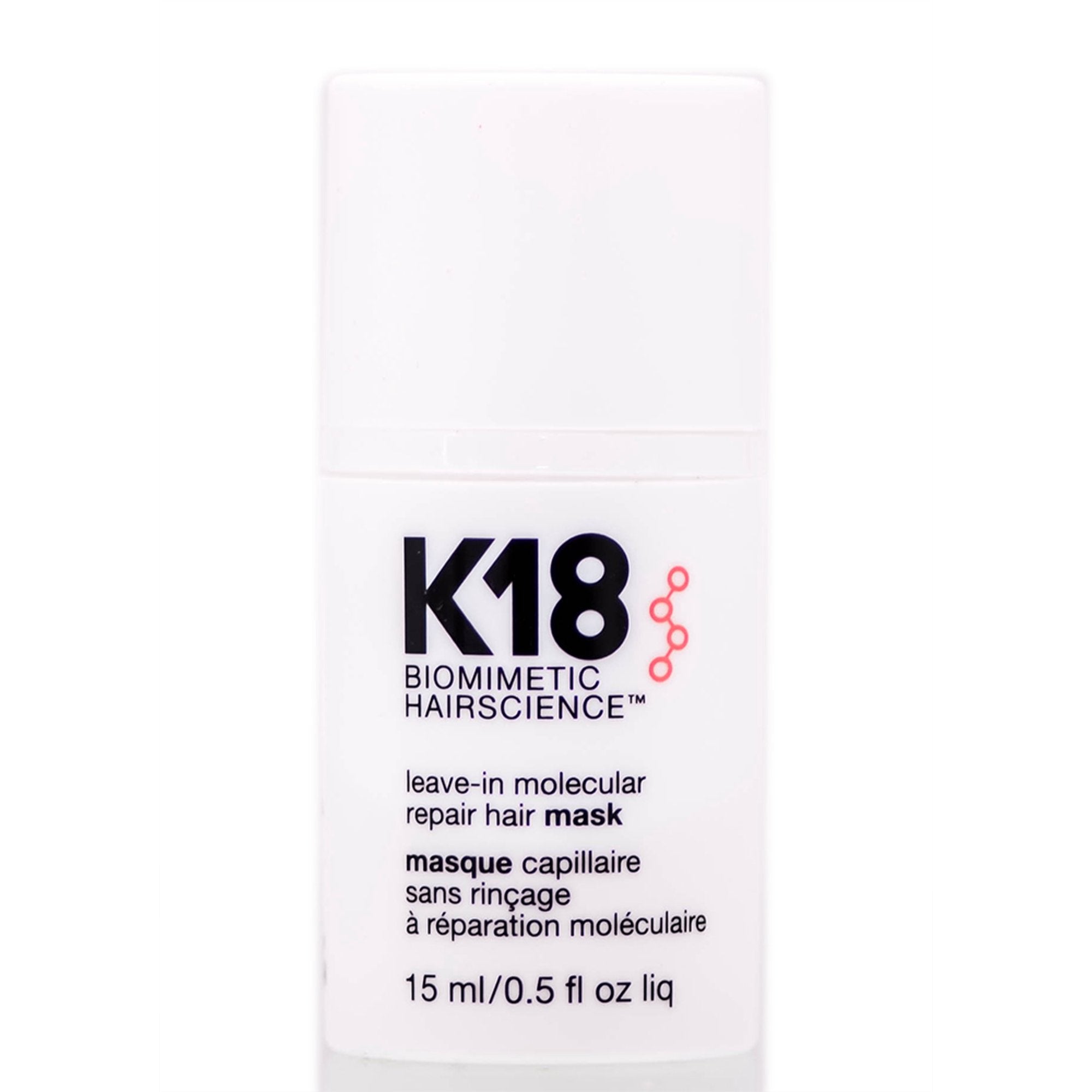 K18 Leave-in Molecular Repair Hair Mask 0.5 oz Travel Size
