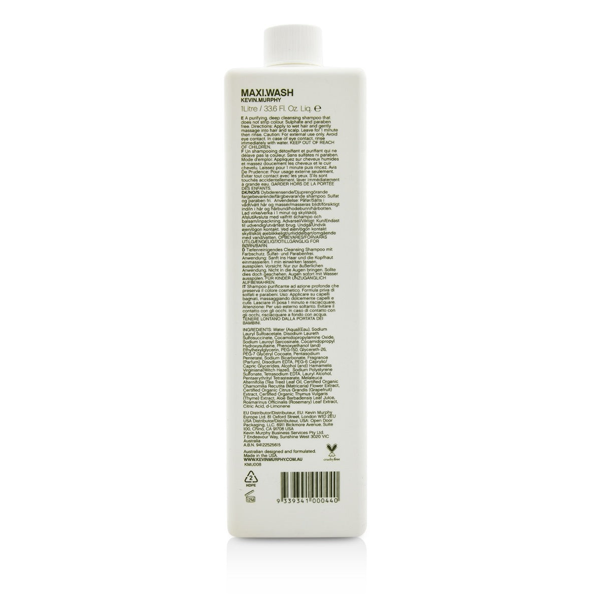 Kevin Murphy Maxi Wash Detox Shampoo 33.6 oz
