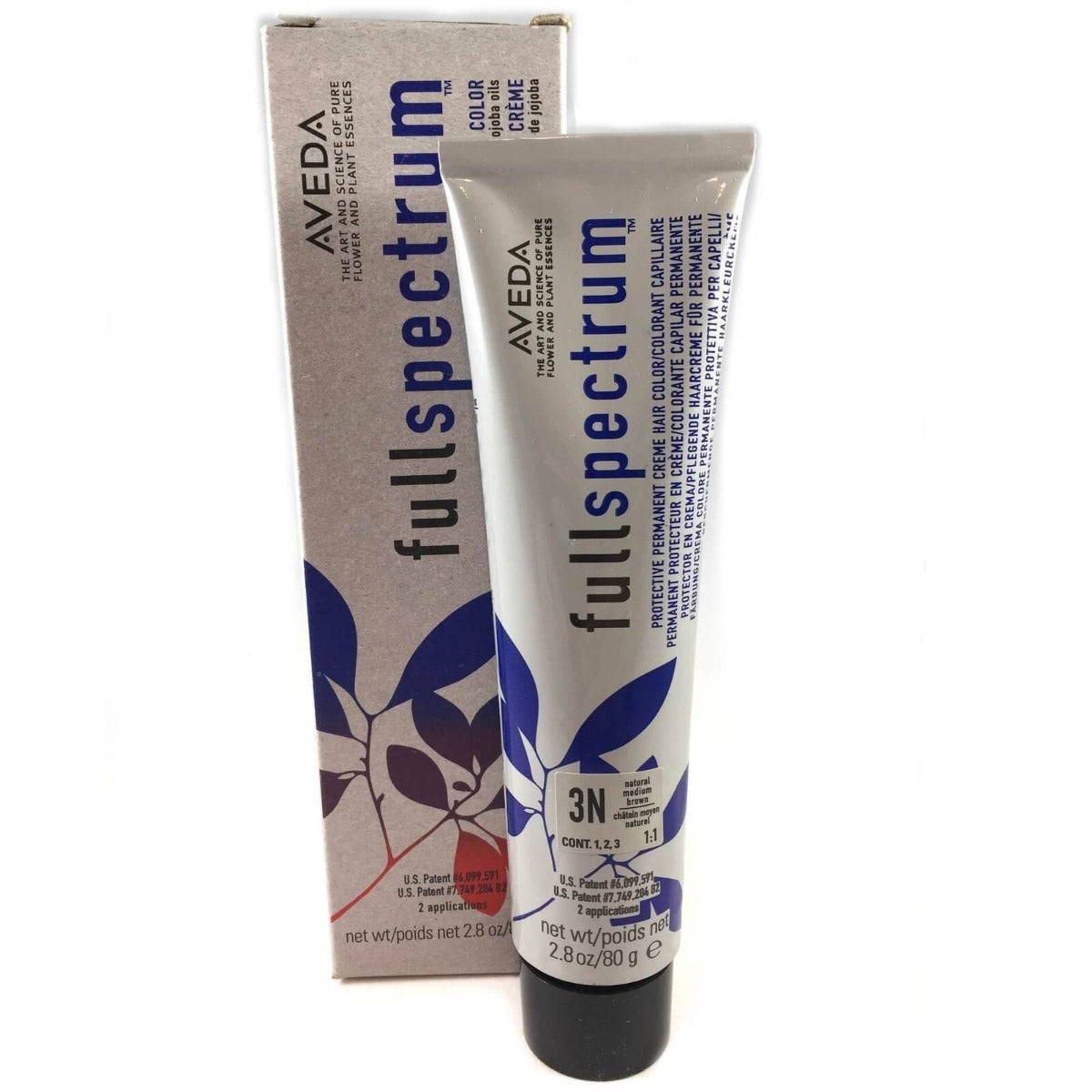 Aveda Color Full Spectrum 3N Natural Medium Brown Hair Color Creme 2.8 oz