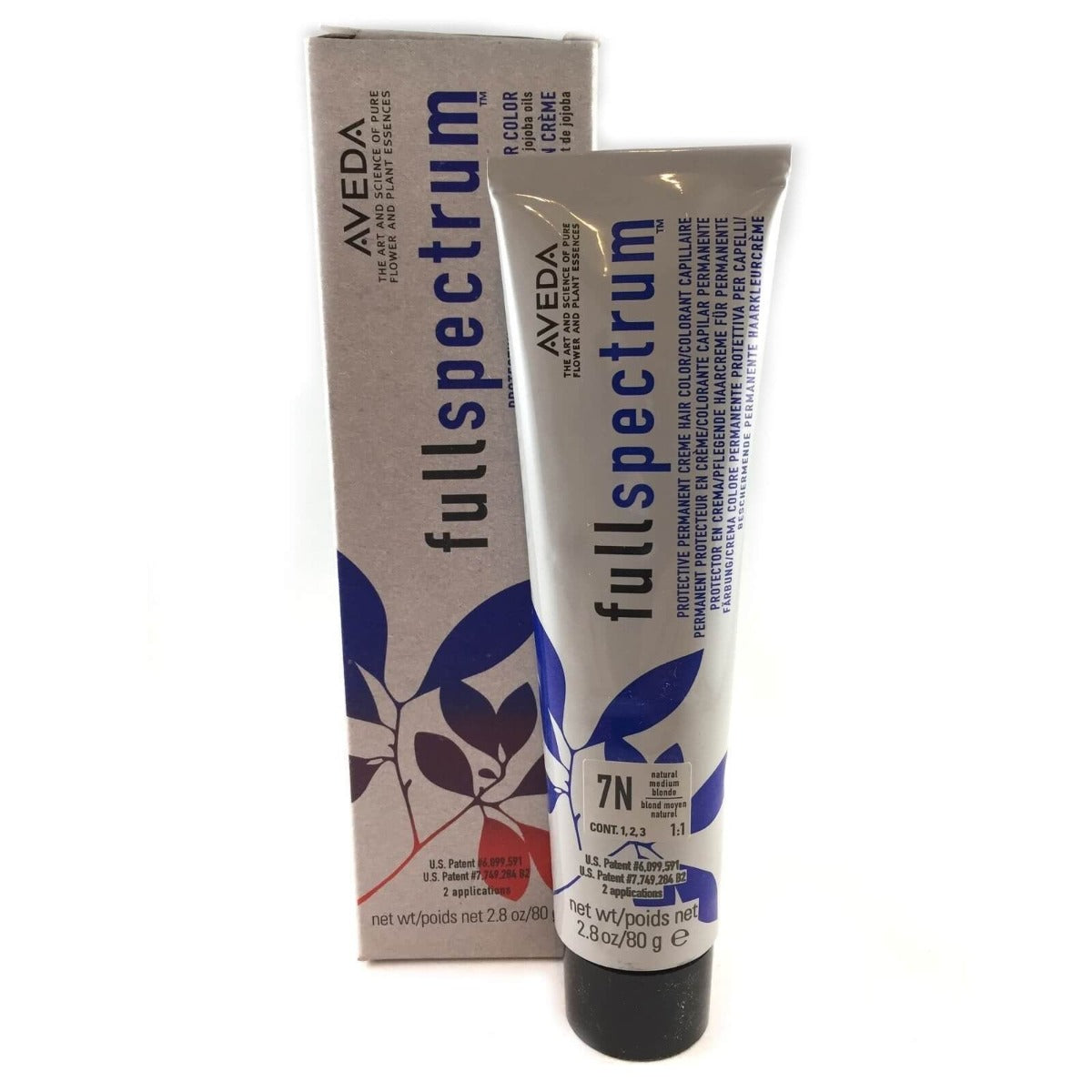 Aveda Color Full Spectrum 7N Natural Medium Blonde Hair Color Creme 2.8 oz