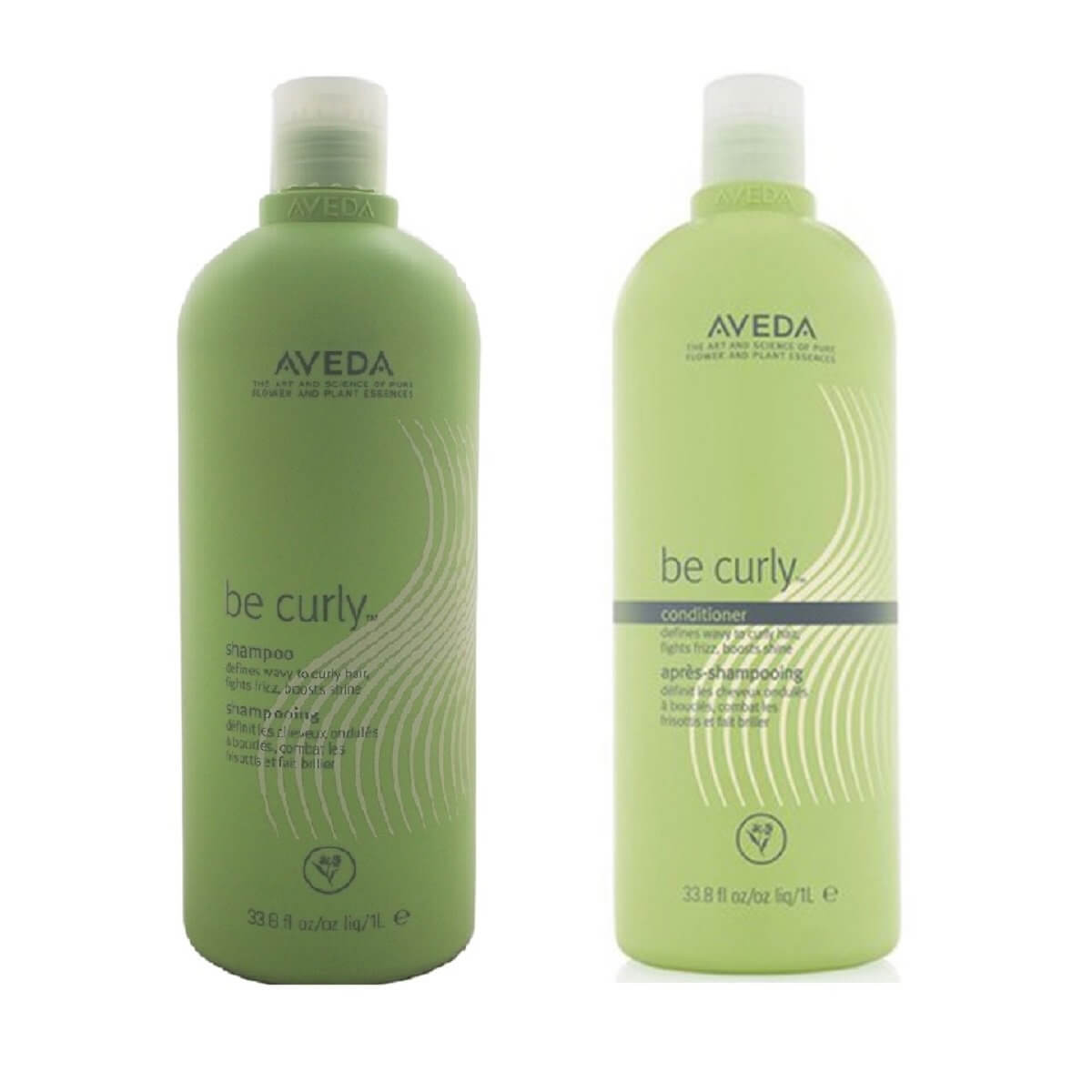 Aveda Be Curly Shampoo & Conditioner 33.8 oz/1000 ml Dual SET SALON PRODUCT