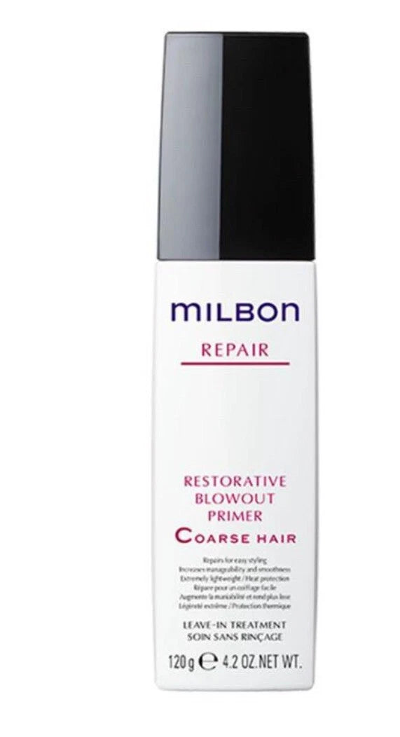 Milbon Repair Restorative Blowout Primer Coarse Hair 4.2 oz
