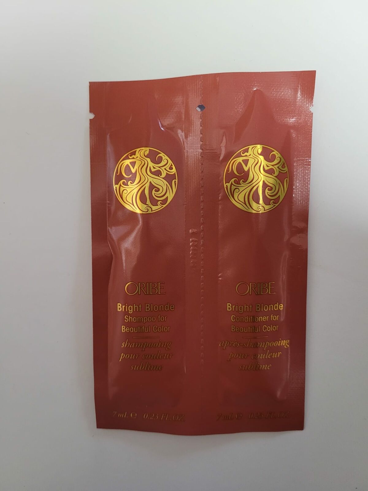 Oribe Bright Blonde Shampoo & Conditioner 0.23oz Sample