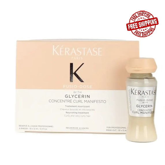 Kerastase Curl Manifesto Fusio-Dose Concentre With Glycerin 10 vials 0.4oz/12ml
