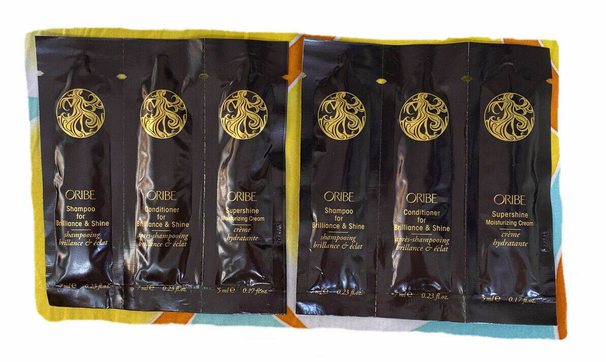 Oribe Brilliance & Shine Shampoo Conditioner & Supershine Cream Sample 2 sets
